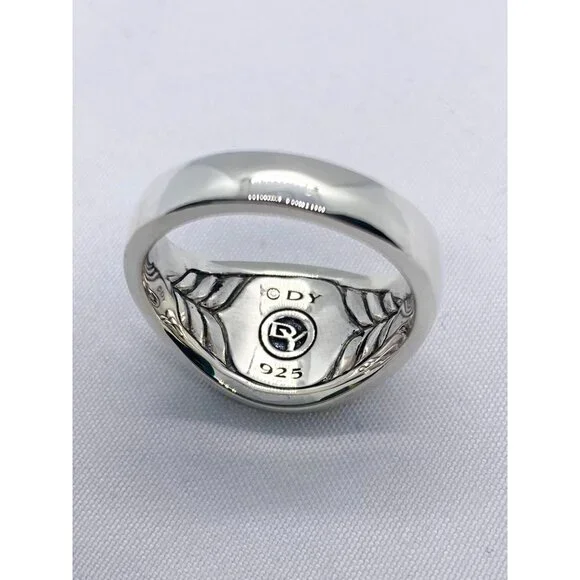 David Yurman Signet Sterling Silver 925 Size 8 .75